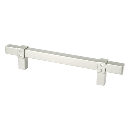 Berenson Hardware 128 mm Rivet Rebel Center to Center Cabinet Pull, Brushed Nickel 5080-4BPN-P